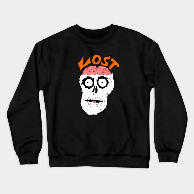 Lost Skull Design Crewneck Sweatshirt by LOST-APPAREL